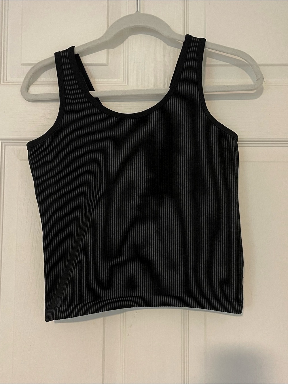 Offline by aerie Black Ribbed Tank Top